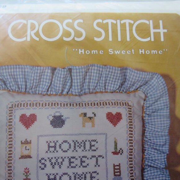 Home Sweet Home Hazel's Needlework Kaboodles Cross Stitch Embroidery Pillow Kit - Picture 4 of 10